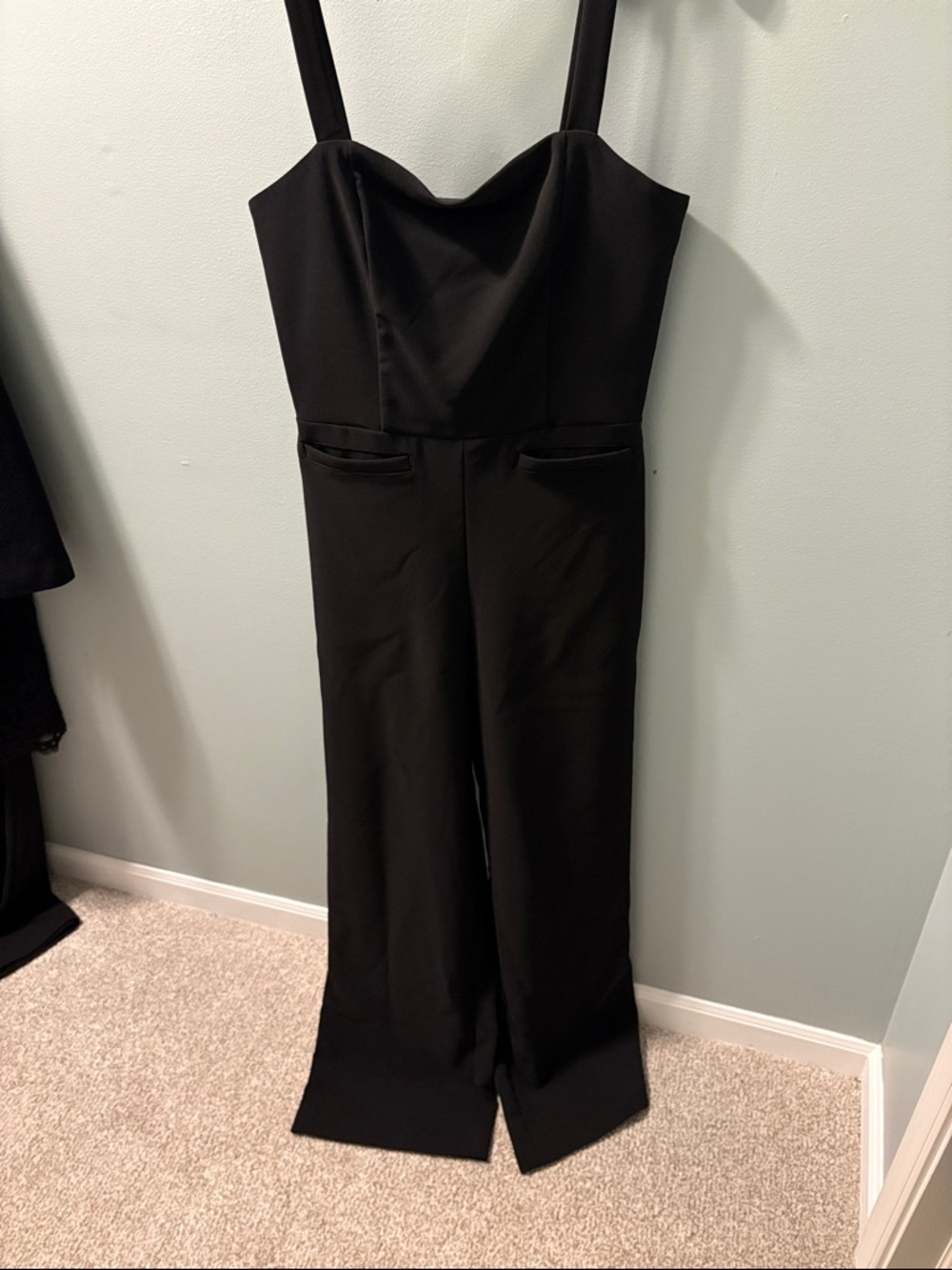 Allison Joy Black Wide-Leg Jumpsuit